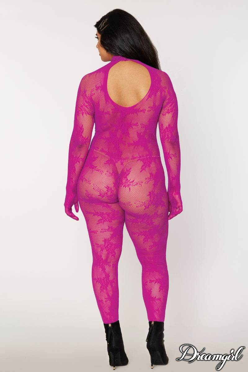 Floral Full Lace Catsuit