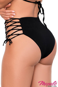 Thumbnail for High Waist Lace-Up Sides Bottom