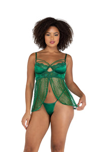 Thumbnail for 2PC Underwire Babydoll Set
